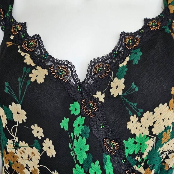 fairy silk + lace wrap-style blouse - Picture 3 of 7